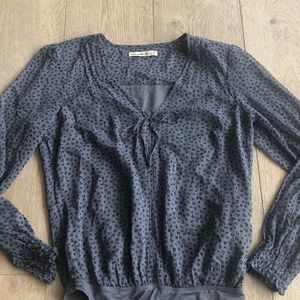 Abercrombie & Fitch Cheeta Blue Bodysuit